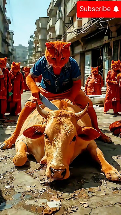Cat Qurbani Mubarak #qurbani2025 #eid2025 #cat #cow #trending #viralvideo #foryou #shortvideo #art