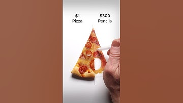 Draw a Pizza Slice! #art #drawing #shorts #pizza #illusion #pencildrawing #howtodraw #easydraw