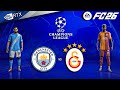 FC 26 Man City Vs Galatasaray Champions League 25 26 Full Match PC 4K60