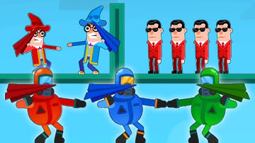 Drawmasters - part 5 All level gameplay walktrough (IOS android)