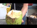 How to open the coconut to drink in Mexico/drinking coconut in Mexico