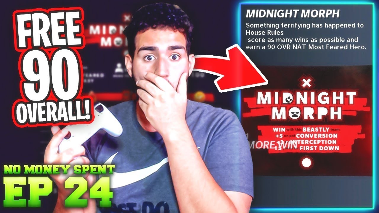 FREE 90 OVERALL 😱 Midnight Morph House Rules!! Madden 21 No Money Spent Ep. 23