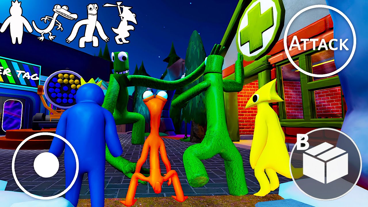 HACKER WALKTHROUGH RAINBOW FRIENDS | Playing as REAL ORANGE BLUE YELLOW GREEN #roblox