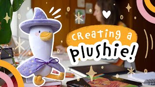 I Made A Plushie! Turning My Illustration Into A Cute Mascot - Design Process ✨ screenshot 2