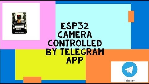 ESP32 Camera Controlled by Telegrambot