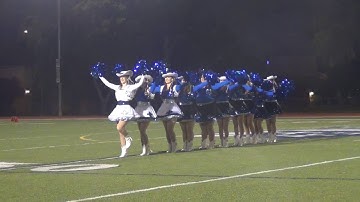 Dallas Christian Chargerettes 9 2 16 halftime pom routine v. Episcopal School of Dallas