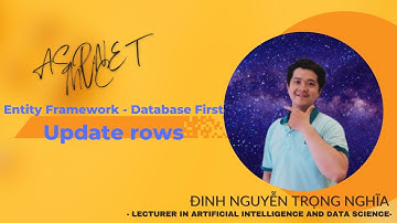 Entity Framework - Database First - Cập nhật dòng