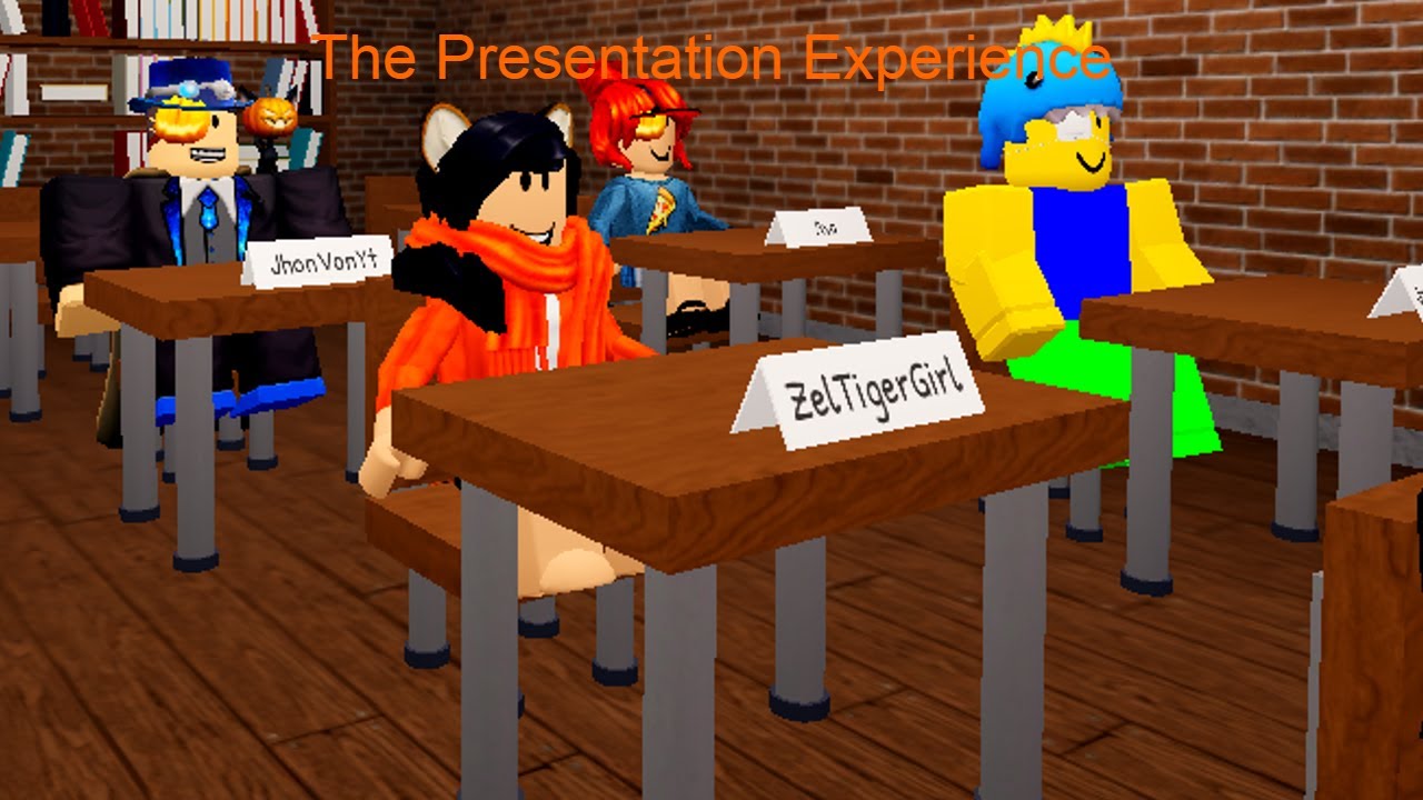 how to do homework in the presentation experience roblox