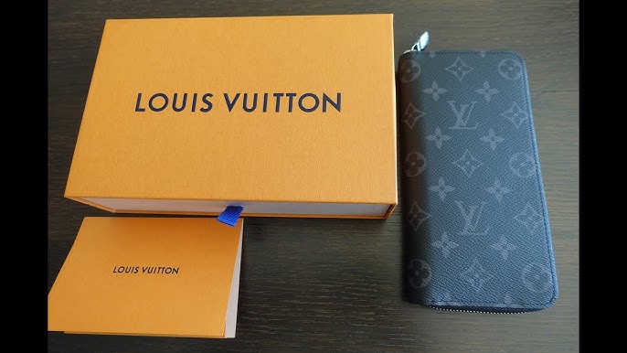 LOUIS VUITTON Zippy wallet Vertical Monogram Eclipse M62295 Black from  Japan