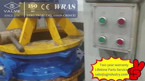 ZG valve  Flange butterfly valve soft seal pressure test