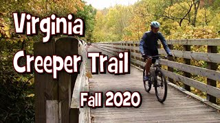 Biking Virginia Creeper Trail Peak Leaf Color