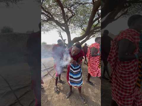 Maasai tribe making