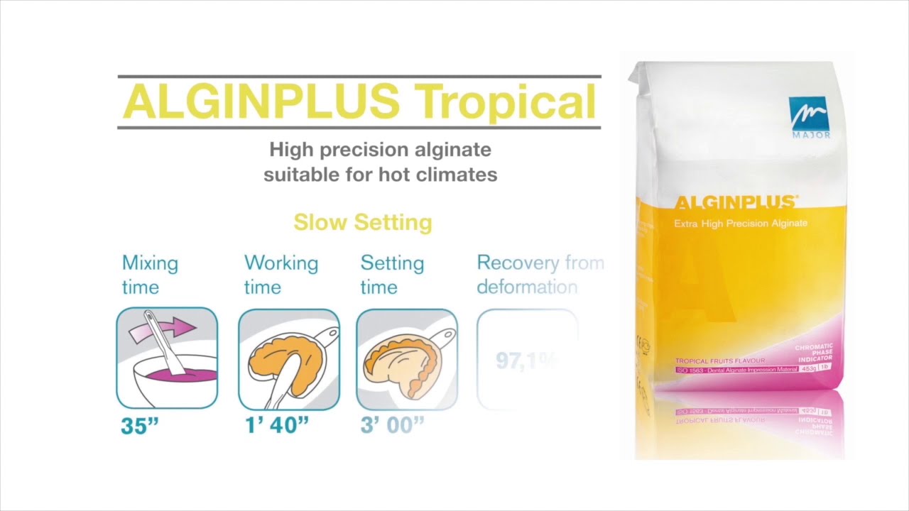 Alginplus Alginate for Dental Impressions - YouTube