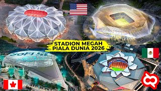 Gak Mau Kalah Dari Bangsa Arab, Negara Barat Bangun Stadion Super Megah Persiapan Piala Dunia 2026