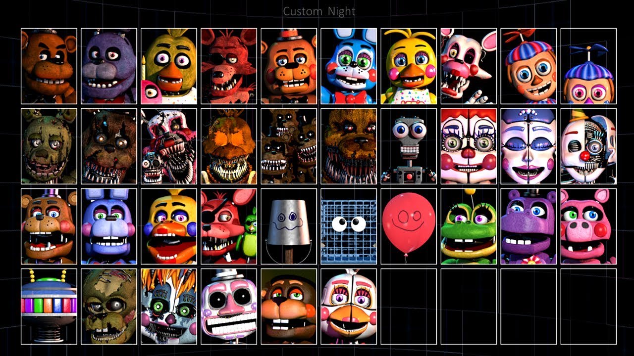 4 SECRET ANIMATRONICS!? FNAF 6 NEW 36 ANIMATRONICS REVEALED 