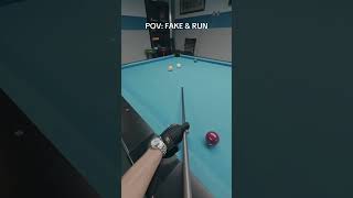 Fake &amp; Run #9ballpool #billiards #fyp #poolhall #pooltips
