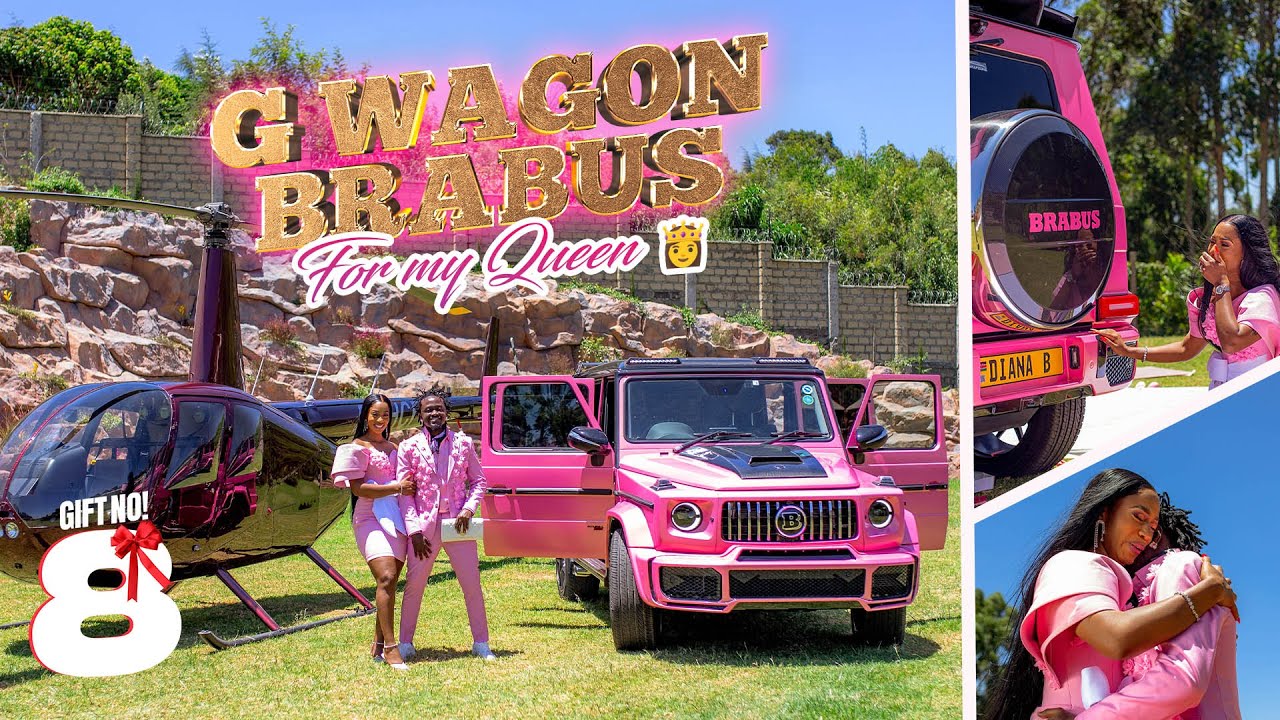 TEARS 😭 AS BAHATI GIFTS DIANA A CUSTOMIZED G-WAGON BRABUS AS VALENTINES GIFT NO.8 ❤️❤️❤️