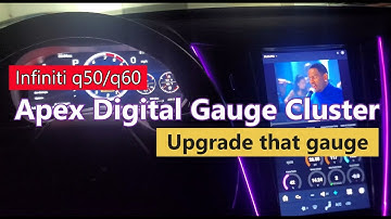 Infiniti q50 and q60 digital gauge cluster