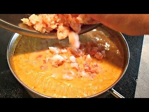 Lobster Bisque with Langostino Lobster Tails - PoorMansGourmet