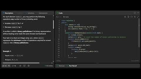 LeetCode 3766. Minimum Operations to Make Binary Palindrome || Biweekly Contest 171