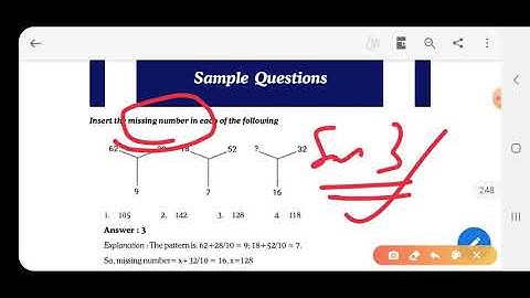 ICSI CSEET missing number MCQ important question from study mat logical reasoning series 3 for exam