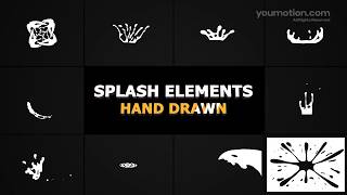 Splash Elements & Transition effects - Cartoon Water FX (Ae) Free Splash Elements & Transition effects - Cartoon Water FX (Ae) Free