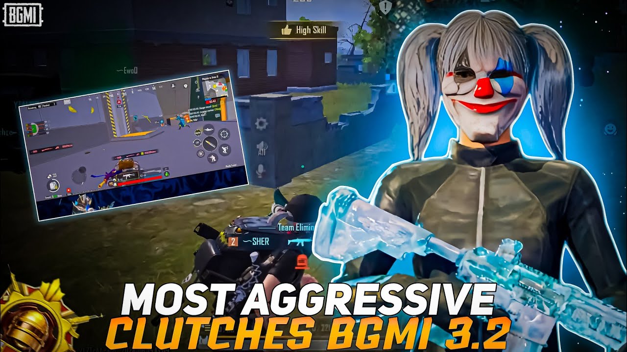 MOST AGGRESSIVE CLUTCHES 🔱 1VS4 BGMI 3.2 / IPHONE 11 60FPS 🔥 - YouTube