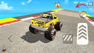 Monster Truck Mega Ramp Jumping - Impossible Big Car Stunts Driving - Gadi game - Android Game - #88 screenshot 4