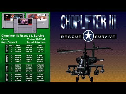 Choplifter III: Rescue u0026 Survive (SNES) Walkthrough