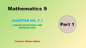 Class 9th Math  - Chapter No 7 - Exercise 7.1 (Part 1)