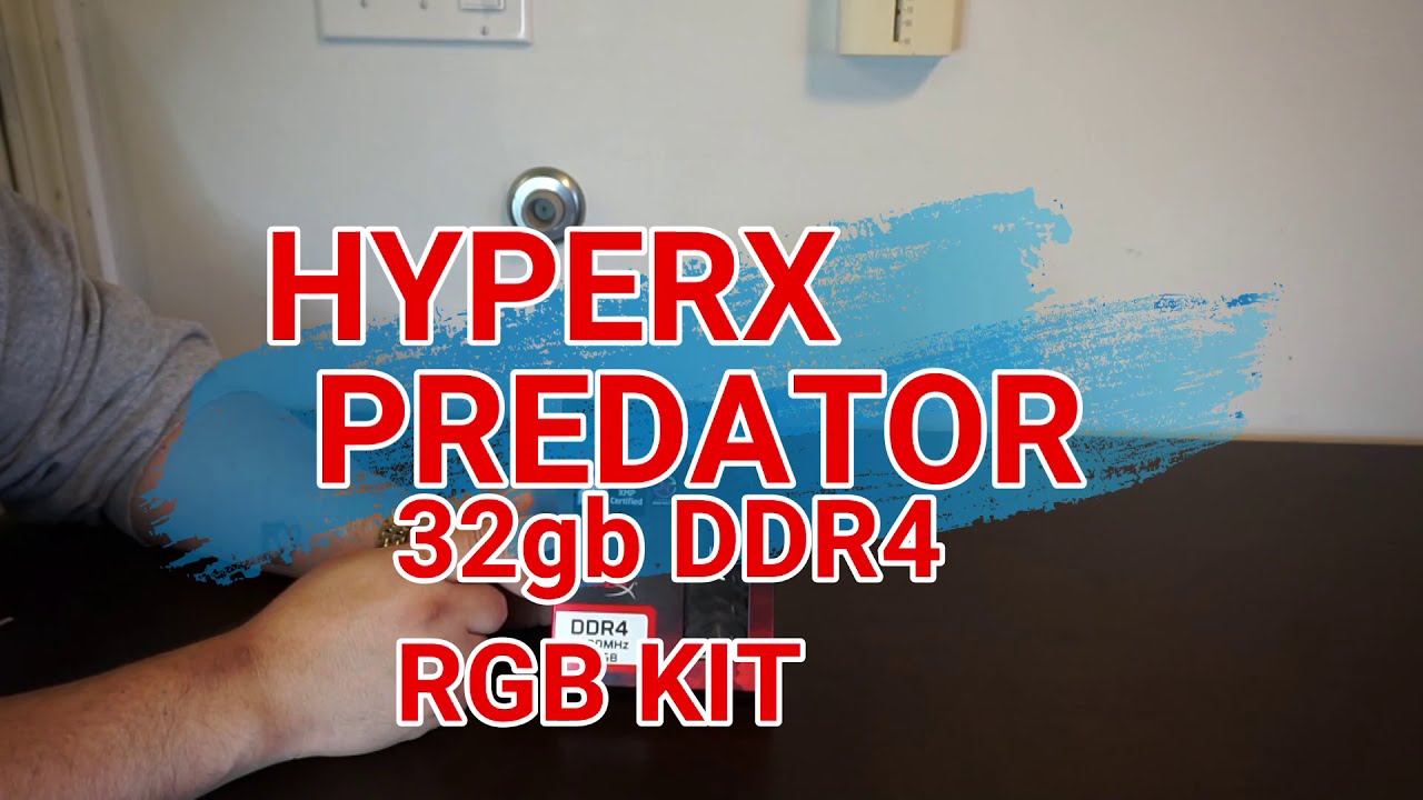HYPERX Predator 32gb DDR4 3600MHz RGB 