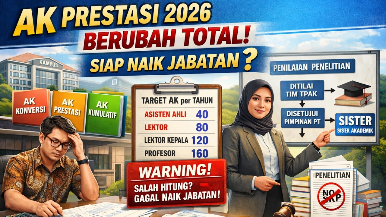 AK PRESTASI 2026 RESMI BERLAKU! PENJELASAN LENGKAP AK KONVERSI, AK KOMULATIF & STRATEGI NAIK JABATAN