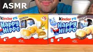 ASMR KINDER CHOCOLATE HAPPY HIPPO MUKBANG (EATING SOUNDS) EATING SHOW