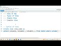 Views and CTE IN SQL