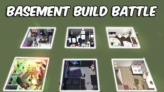 100K BASEMENT BUILD BATTLE in BLOXBURG