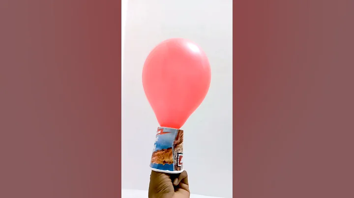 #shorts Balloon Rocket with Paper cup Air fuel....