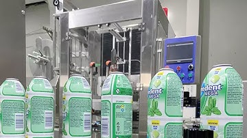 aerosol cans shrink sleeve labeling machine automatic tin can labels applicator