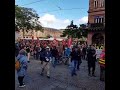 Le cortège à Strasbourg aujourd&#39;hui contre la politique antisociale de macron pour la grève générale