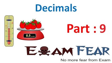 Maths Decimals part 9 (Fractions and Decimals) CBSE Class 6 Mathematics VI