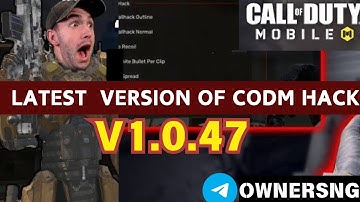 Codm Global Hack 1.0.47 | Ios + Android | Main id Safe ❤️