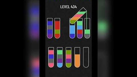 Water sort puzzle level 434