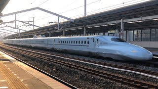 さくら号新大阪行きn700系　山陽新幹線福山駅発車