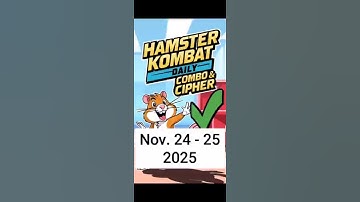 Hamster Kombat GameDev Daily Combo & Daily Cipher November 24 - 25 Claim Your Rewards!