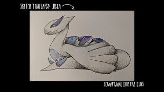 A Timelapse: Lugia Watercolour