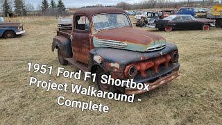 1951 Ford F1 Shortbox Project - Complete Flathead V8