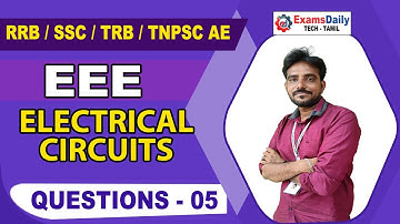 RRB / SSC / TRB / TNPSC AE - Electrical Circuits Mcq Question | EEE Topicwise Important Questions