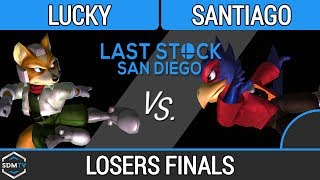 LSSD 125 - Lucky (Fox) Vs. Santiago (Falco) - SSBM Losers FInals - Smash Melee LSSD 125 - Lucky (Fox) Vs. Santiago (Falco) - SSBM Losers FInals - Smash Melee