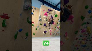 Boulder Route With Dyno And Heel Hook