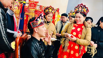 Hát then rất hay. Cốc pháp xuống đắt lễ, ban lộc cho con thớ, gửi, cầu, hương. Lễ lẩu then Tiền. P13