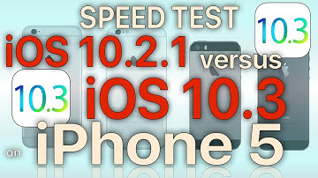 iPhone 5  : iOS 10.3 with APFS (Build 14E277) vs iOS 10.2.1 Performance Test